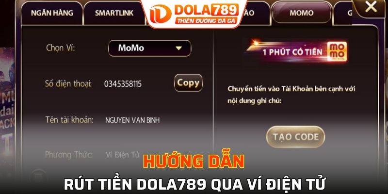 Hướng dẫn các bước nhận thưởng qua ví điện tử