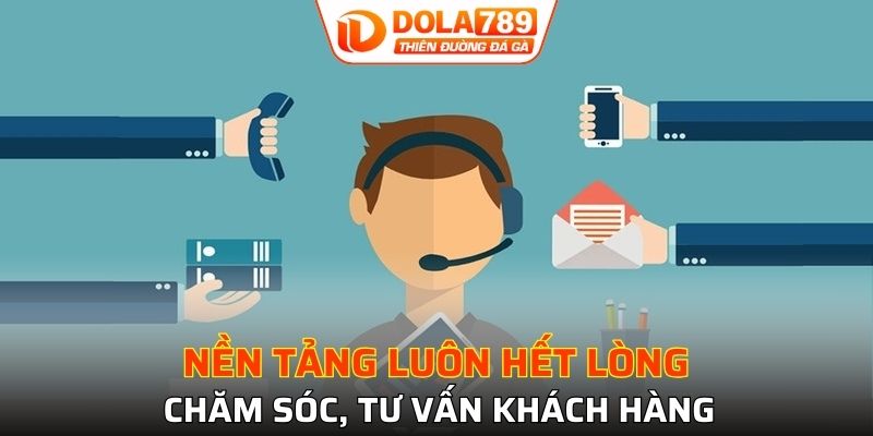 Nền tảng luôn hết lòng chăm sóc, tư vấn khách hàng
